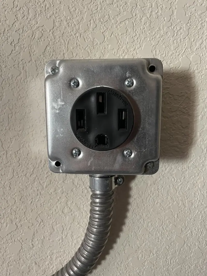 NEMA 14-50 outlet installed for Smart Home Electrical in Helena Valley West Central